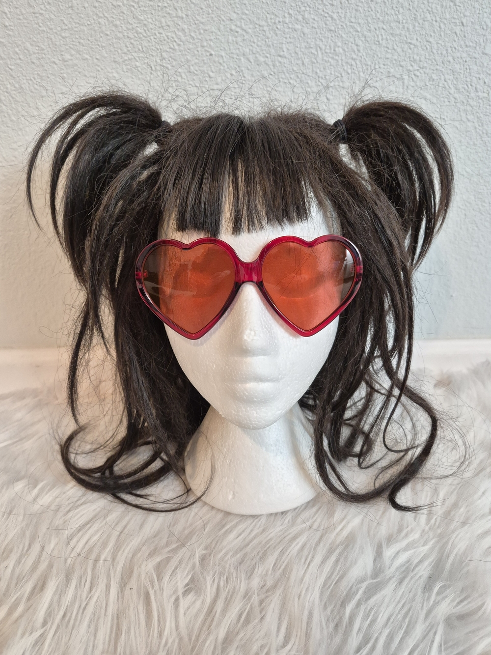 Red Heart-Shaped Kawaii Lolita Fashion Sunglasses